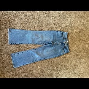 Levis high waisted cropped flare jeans